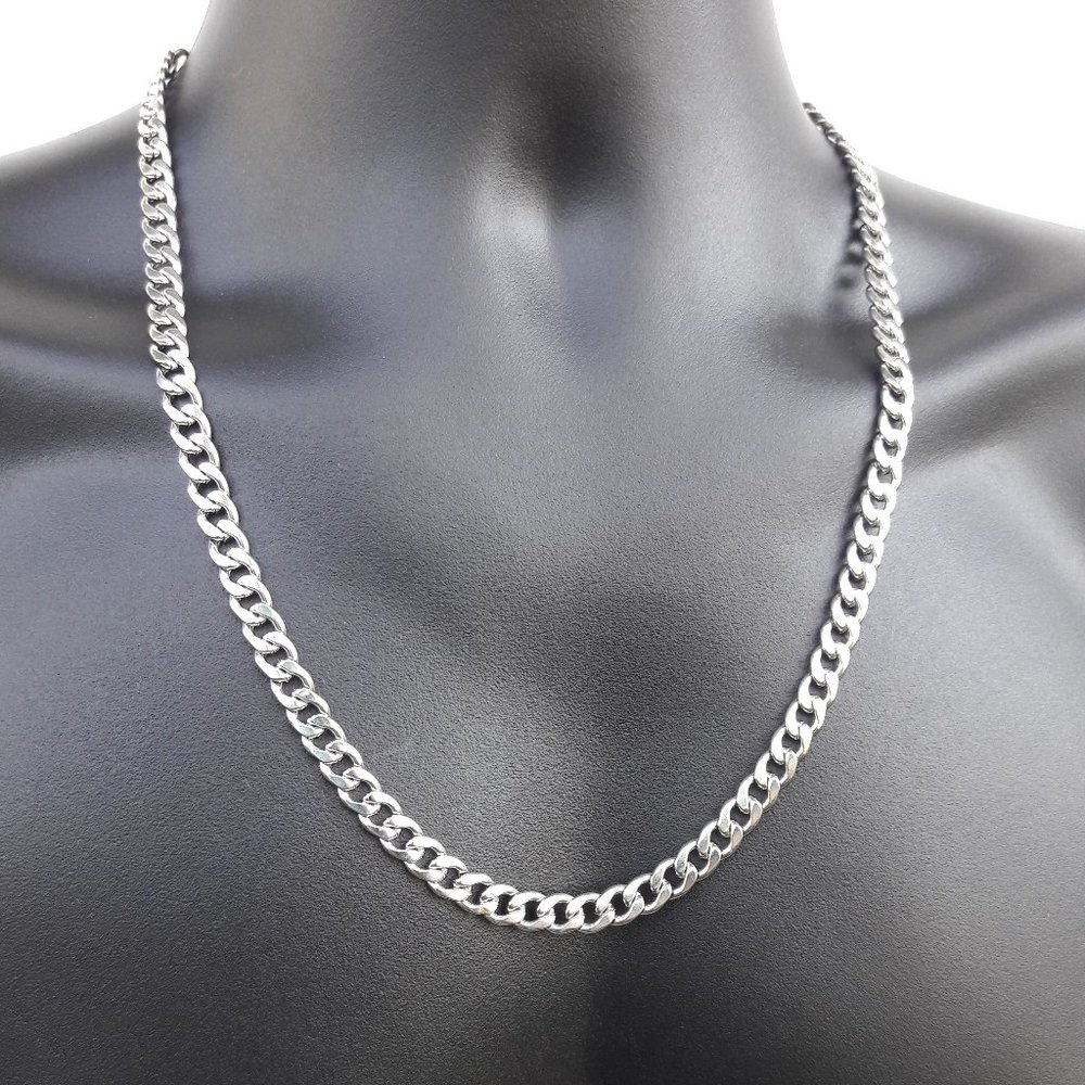 24" 7mm Cuban Curb Chain